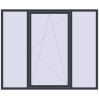 Ціноутворення Вікна 2180x1800 мм REHAU Euro 60 ANTHRACITE_GREY_STRUKTURAL з двох сторін