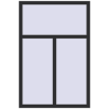 Ціноутворення Вікна 1000x1500 мм REHAU SYNEGO MD ANTHRACITE_GREY_GLATT з двох сторін