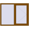 Ціноутворення Вікна 1400x1100 мм REHAU Euro 70 GOLDEN OAK ззовні