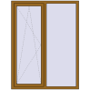 Ціноутворення Вікна 1300x1700 мм REHAU Brillant-Design LIGHT_OAK з двох сторін