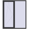 Ціноутворення Вікна 1500x1800 мм REHAU SYNEGO MD ANTHRACITE_GREY_GLATT ззовні