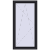Ціноутворення Вікна 850x1800 мм REHAU Euro 70 BLACK_ULTI-MATT з двох сторін