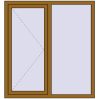 Ціноутворення Вікна 1300x1400 мм REHAU Euro 70 LIGHT_OAK з двох сторін