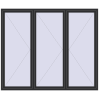 Ціноутворення Вікна 2500x2100 мм REHAU SYNEGO MD ANTHRACITE_GREY_GLATT з двох сторін