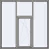 Ціноутворення Вікна 1800x1800 мм Altest Pony 375 RAL 9007 Grey aluminium з двох сторін