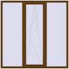 Ціноутворення Вікна 1800x1800 мм REHAU Euro 60 WALNUT ззовні