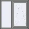 Ціноутворення Вікна 1200x1200 мм Altest Pony 375 RAL 9007 Grey aluminium з двох сторін