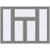 Ціноутворення Вікна 2000x1500 мм Altest Pony 375 RAL 9007 Grey aluminium з двох сторін