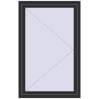 Ціноутворення Вікна 920x1440 мм REHAU Euro 70 ANTHRACITE_GREY_GLATT ззовні