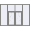 Ціноутворення Вікна 2000x1500 мм Altest Pony 375 RAL 9007 Grey aluminium з двох сторін
