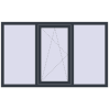 Ціноутворення Вікна 1800x1100 мм REHAU SYNEGO MD ANTHRACITE_GREY_STRUKTURAL з двох сторін