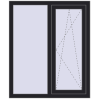 Ціноутворення Вікна 1000x1200 мм REHAU Euro 60 BLACK_ULTI-MATT з двох сторін