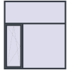 Ціноутворення Вікна 2000x2200 мм REHAU Euro 60 ANTHRACITE_GREY_STRUKTURAL з двох сторін