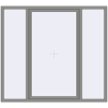 Ціноутворення Вікна 2000x1800 мм Altest Pony 375 RAL 9007 Grey aluminium з двох сторін