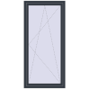 Ціноутворення Вікна 930x1930 мм REHAU Euro 60 ANTHRACITE_GREY_STRUKTURAL з двох сторін