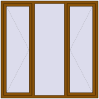 Ціноутворення Вікна 1800x1800 мм REHAU Euro 60 GOLDEN OAK ззовні