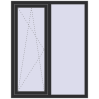 Ціноутворення Вікна 1150x1450 мм REHAU Euro 70 ANTHRACITE_GREY_GLATT з двох сторін