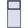 Ціноутворення Вікна 1000x2000 мм REHAU Brillant-Design ANTHRACITE_GREY_STRUKTURAL з двох сторін