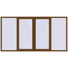 Ціноутворення Вікна 3000x1550 мм REHAU Euro 60 WALNUT з двох сторін