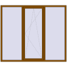 Ціноутворення Вікна 2100x1800 мм REHAU Euro 60 GOLDEN OAK ззовні