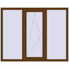Ціноутворення Вікна 1560x1240 мм REHAU Euro 60 WALNUT з двох сторін