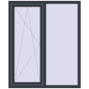 Ціноутворення Вікна 1200x1450 мм REHAU Euro 60 ANTHRACITE_GREY_STRUKTURAL з двох сторін