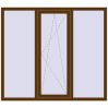 Ціноутворення Вікна 1700x1500 мм REHAU Euro 60 WALNUT ззовні