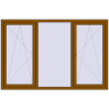Ціноутворення Вікна 2070x1350 мм REHAU Euro 70 GOLDEN OAK з двох сторін