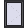 Ціноутворення Вікна 700x960 мм REHAU Euro 70 BLACK_ULTI-MATT з двох сторін