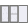 Ціноутворення Вікна 1800x1200 мм Altest Pony 375 RAL 9007 Grey aluminium з двох сторін