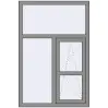 Ціноутворення Вікна 1000x1500 мм Altest Pony 375 RAL 9007 Grey aluminium з двох сторін