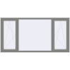 Ціноутворення Вікна 2400x1200 мм Altest Pony 375 RAL 9007 Grey aluminium з двох сторін