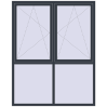 Ціноутворення Вікна 1750x2200 мм REHAU Brillant-Design ANTHRACITE_GREY_STRUKTURAL з двох сторін