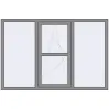 Ціноутворення Вікна 1800x1200 мм Altest Pony 375 RAL 9007 Grey aluminium з двох сторін