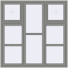 Ціноутворення Вікна 1800x1800 мм Altest Pony 375 RAL 9007 Grey aluminium з двох сторін