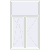 Ціноутворення Вікна 1225x2040 мм REHAU Brillant-Design Білий (RAL 9016) з двох сторін