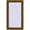 Ціноутворення Вікна 800x1350 мм REHAU Euro 70 WALNUT з двох сторін
