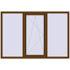 Ціноутворення Вікна 1900x1300 мм REHAU Euro 70 WALNUT з двох сторін
