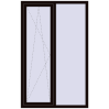 Ціноутворення Вікна 1200x1900 мм REHAU Euro 70 BLACK_BROWN з двох сторін