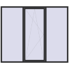 Ціноутворення Вікна 2400x2000 мм REHAU SYNEGO MD ANTHRACITE_GREY_GLATT з двох сторін