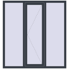 Ціноутворення Вікна 1500x1600 мм REHAU Euro 70 ANTHRACITE_GREY_STRUKTURAL з двох сторін