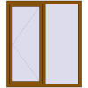 Ціноутворення Вікна 1300x1500 мм REHAU Euro 60 GOLDEN OAK ззовні