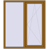 Ціноутворення Вікна 1300x1500 мм REHAU Euro 60 LIGHT_OAK з двох сторін