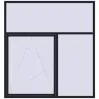 Ціноутворення Вікна 2150x2300 мм REHAU SYNEGO MD BLACK_ULTI-MATT з двох сторін