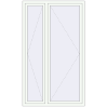 Ціноутворення Вікна 1300x2200 мм Altest Pony 375 RAL 9016 Traffic white з двох сторін