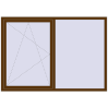 Ціноутворення Вікна 2000x1400 мм REHAU Euro 70 WALNUT ззовні