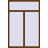 Ціноутворення Вікна 1220x1800 мм REHAU Euro 60 WALNUT з двох сторін