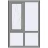 Ціноутворення Вікна 1000x1500 мм Altest Pony 375 RAL 9007 Grey aluminium з двох сторін