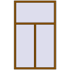 Ціноутворення Вікна 1100x1800 мм REHAU Euro 60 GOLDEN OAK з двох сторін
