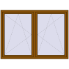 Ціноутворення Вікна 1830x1300 мм REHAU Brillant-Design GOLDEN OAK ззовні